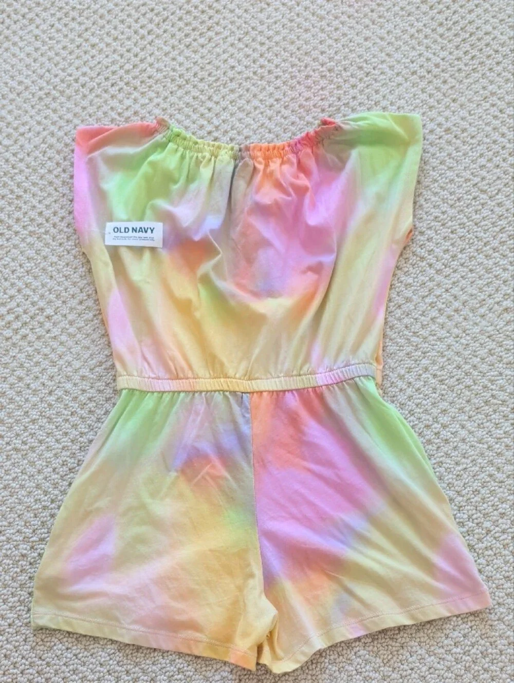 Old Navy Pastel Tie-Dye Girls' Romper - Yellow, Pink, Green, Blue, Orange